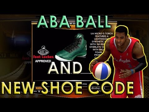 NBA 2K13 Codes HOW TO UNLOCK ABA BALL AND UNDER ARMOUR UA ...