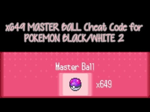 Pokemon Black/White 2 – 649 Master Ball Cheat code — HACK CHEAT ...