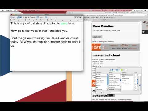 VBA Pokemon Fire Red Mac – How to add Cheat Code — HACK CHEAT ...